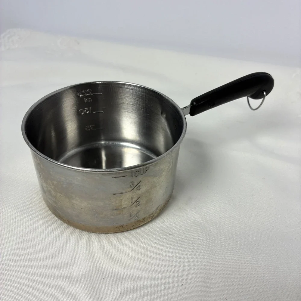 Vtg Revere Ware Measuring Cup 1 Cup Mini Melting Pot Copper Bottom MCM Farmhouse
